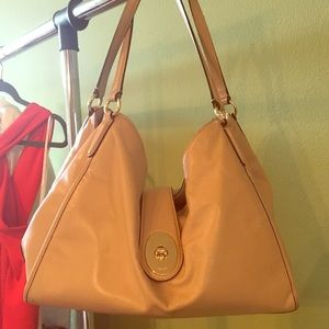 Nude Coach Shoulder Bag
